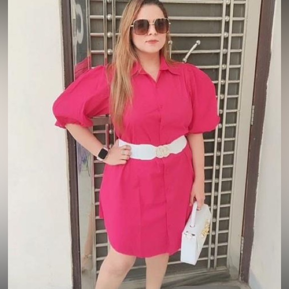 Imported Shirt Dress - Picture 3 of 6